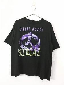 古着 90s Jonny Quest 「Get Real」 科学少年J.Q TV アニメ パキ綿 Tシャツ M 古着