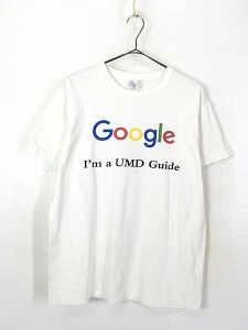 古着 00s Google 「I'm a UMD Guide」 グーグル BIG ロゴ インターネット Tシャツ M 古着