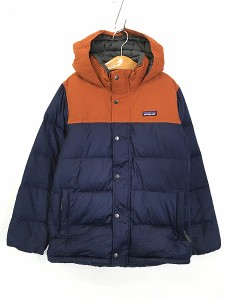 キッズ 古着 18s Patagonia 「Boys Bivy Down Vest」 バイカラー ビビー グース ダウン ジャケット L 12歳位 古着