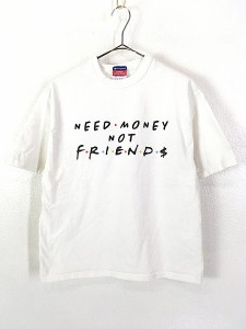 レディース 古着 Champion 米ドラマ 「FRIENDS フレンズ」 パロディ フォント Tシャツ S 古着