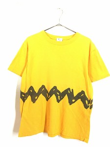 レディース 古着 00s Snoopy チャーリー ブラウン 服 モチーフ デザイン Tシャツ M 古着