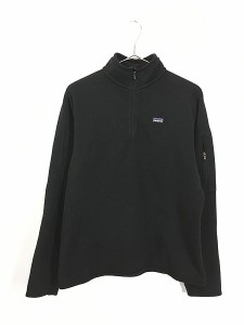 レディース 古着 11s Patagonia 「ベターセーター」 ハーフジップ ニット フリース ジャケット 黒 L 古着