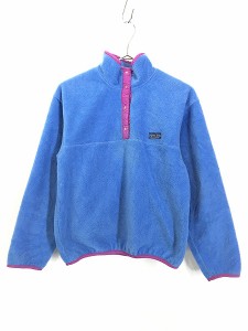 レディース 古着 80s USA製 Patagonia 三角タグ 「初期 ポケットなし」 スナップT フリース ジャケット M位 古着