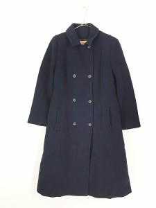 レディース 古着 70s USA製 Pendleton シンプル ダブルブレスト ウール ロング コート 古着