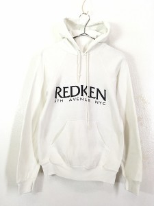 レディース 古着 80s USA製 REDKEN 5TH AVENUE NYC サロン ロゴ スウェット パーカー M 古着