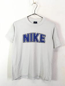 レディース 古着 80s USA製 NIKE 「カマボコ ナイキ」 希少 2カラー ロゴ ミニ Tシャツ Boy's XL 古着