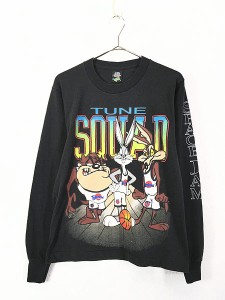 レディース 古着 90s USA製 SPACE JAM オールド ムービー キャラクター ロングスリーブ Tシャツ ロンT XL 古着