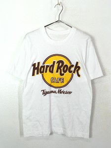 レディース 古着 90s USA製 Hard Rock Cafe 「Tijuana Mexico」 BIGロゴ ハードロック Tシャツ S位 古着