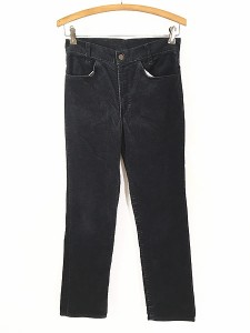 レディース 古着 80s USA製 Levi's 719-1559 519 ブラック コーデュロイ パンツ コーズ スリム W28 L29 古着