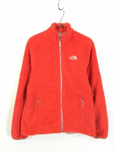 レディース 古着 TNF The North Face もこもこ ボア フリース ジャケット 赤 L 古着