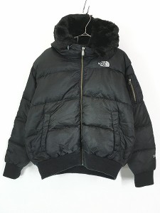 レディース 古着 TNF The North Face 550 フィルパワー 2way ボア フーデッド グース ダウン ジャケット 黒 M 古着