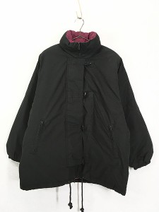 レディース 古着 90s LONDON FOG 裏地 総柄 シンプル 2way ダウン ジャケット L 古着