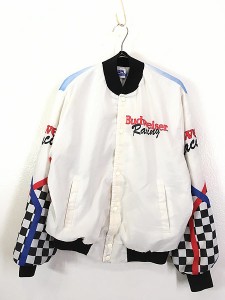 古着 90s USA製 Chalk Line 「Budweiser」 グラフィック ナイロン レーシング ジャケット スタジャン L 古着