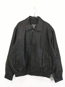 古着 90s USMC MARINES パデット 本革 オール レザー ジャケット L 古着