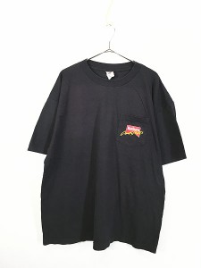 古着 80s Captain Morgan 「WANTS YOU」 リキュール 両面 アート Tシャツ XL位 古着