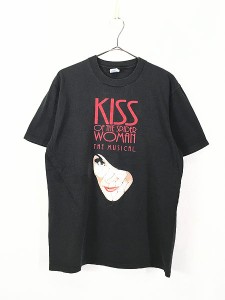 古着 90s USA製 KISS OF THE SPIDER WOMAN ミュージカル ムービー Tシャツ L 古着