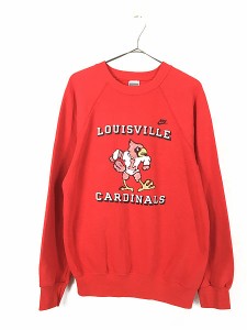 古着 90s USA製 NIKE MLB Louisville Cardinals カージナルス スウェット トレーナー M 古着