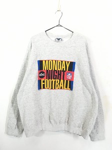 古着 90s USA製 NFL 「MONDAY NIGHT FOOTBALL」 アメフト スウェット トレーナー XXL 古着