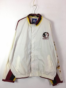 古着 90s Florida State Seminoles カレッジ アメフト ナイロン ジャケット XL 古着