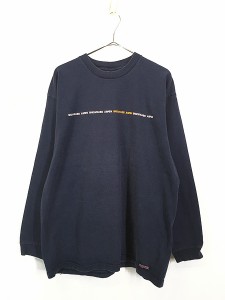 古着 90s USA製 SNOWMASS ASPEN リゾート ロゴ パターン 長袖 Tシャツ ロンT L