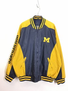 古着 Michigan Wolverines ウルヴァリンズ 「M」 カレッジ パデット スタジャン ジャケット XL 古着