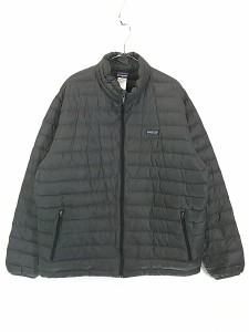 古着 12s Patagonia 「ダウン セーター」 軽量 & 薄手 グース ダウン ジャケット パッカブル Dグレー XL 古着