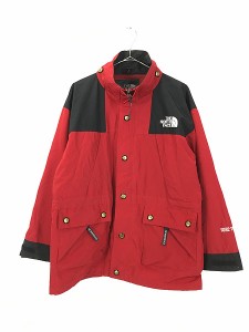 古着 90s TNF The North Face GORE-TEX ゴア マウンテン ジャケット パーカー 赤×黒 S 古着