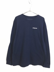 古着 14s Patagonia フィッツロイ 両面 プリント 長袖 Tシャツ ロンT L 古着