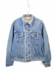 古着 80s USA製 Levi's 70505 ブルー デニム ジャケット Gジャン 42