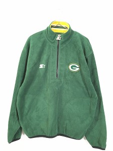 古着 NFL Green Bay Packers パッカーズ ハーフジップ フリース ジャケット M 古着