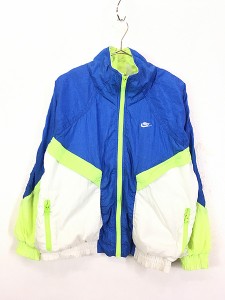 古着 90s NIKE ELITE 裏地天竺 ネオン クレイジー ナイロン ジャケット M 古着