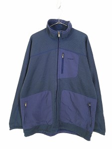 古着 05s USA製 Patagonia R2 Granular 裏地 パイル グラニュラー フリース ジャケット 青 L 古着