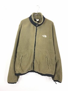 古着 90s TNF The North Face ハイネック ジップアップ フリース ジャケット XL 古着