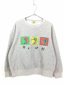 古着 90s USA製 Duck Head ロゴ グラフィック アート スウェット トレーナー M 古着