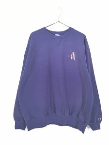 古着 90s USA製 Champion ワンポイント 前V スウェット トレーナー XXL 古着