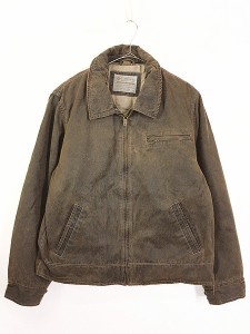 古着 90s Columbia レザー ルック パデット フェイク レザー ジャケット ブルゾン L 古着