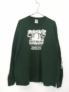 古着 90s USA製 Dick's Last Resort ポップ アート 長袖 Tシャツ ロンT XL