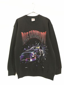 古着 90s USA製 Dale Earnhardt レーシング アート スウェット トレーナー M 古着