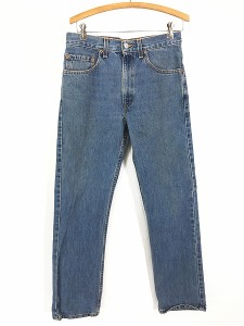 古着 00s USA製 Levi's 505 ブルー デニム パンツ ジーンズ スリム W30 L30