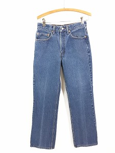 古着 90s USA製 Levi's 517 ブランクタブ 濃紺 デニム ブーツカット パンツ ジーンズ W29 L29