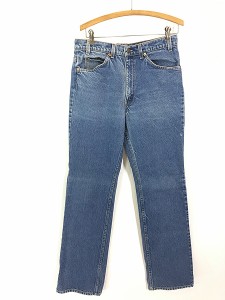 古着 80s USA製 Levi's 517 オレンジタブ 濃紺 デニム ブーツカット パンツ ジーンズ W32 L32