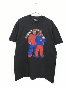 古着 90s USA製 「HANGIN' IN THE HOOD」 カルチャー ストリート ファッション Tシャツ L