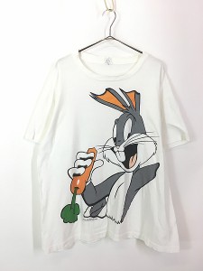 古着 90s USA製 LOONEY TUNES バックスバニー BIG プリント Tシャツ XL 古着