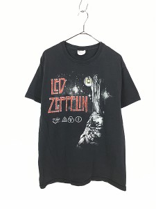 古着 00s LED ZEPPELIN 「ZOSO」 ハーミット 隠者 ロック バンド Ｔシャツ L 古着