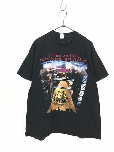 古着 90s USA製 PRINCE × The New Power Generation ファンク ロック Tシャツ L 古着