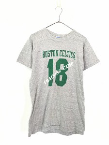 古着 70s USA製 Champion NBA Boston Celtics セルティックス ナンバリング Tシャツ L 古着
