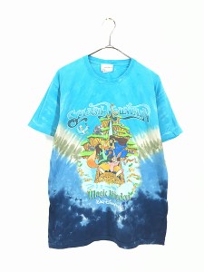 古着 USA製 Disney 「SPLASH MOUNTAIN」 Magic Kingdom アトラクション タイダイ Tシャツ S 古着