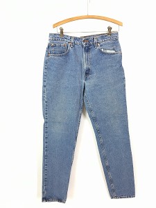 古着 90s USA製 Levi's 512 ブルー デニム スキニー パンツ ジーンズ W34 L31 古着