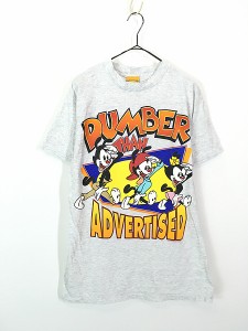 古着 90s ANIMANIACS アニマニアックス 両面 プリント アニメ キャラクター Tシャツ M位 古着