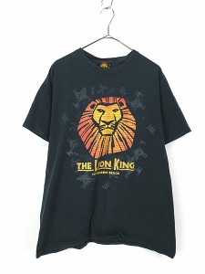 古着 Disney THE LION KING ライオンキング ミュージカル Tシャツ L 古着